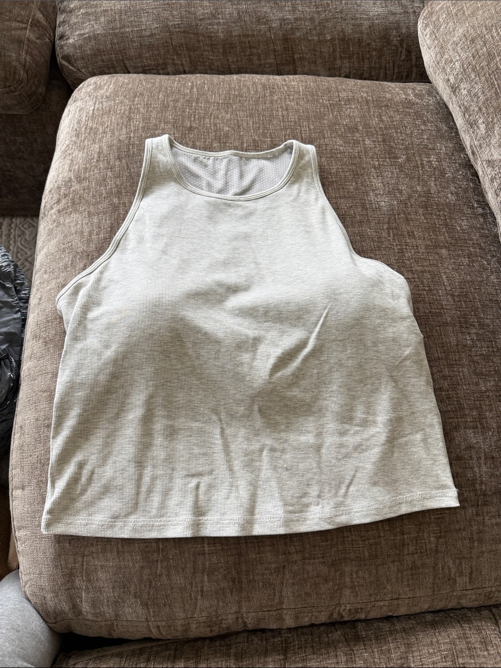 Vuori Light Gray Women’s Tank Top - Sleeveless Crop Style